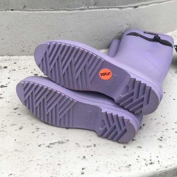 AIGLE rain boots, purple, eur 40 or US 9.5-10, made in France - Picture 5 of 9